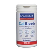 Lamberts Συμπλήρωμα Ασβεστίου 800mg Mε Βιταμίνη D3 CalAsorb  60 tabs