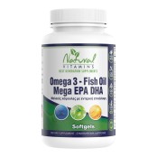 Natural Vitamins Ωμέγα 3 Λιπαρά Οξέα Omega 3 Fish Oil Mega EPA DHA 60s &hellip;