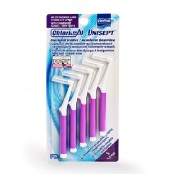 Μεσοδόντια Βουρτσάκια Μώβ Interdental Brushes S 1,0mm Unisept Chlorhex &hellip;