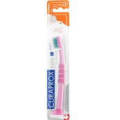 Curaden Curaprox Baby 4260 Παιδική Οδοντόβουρτσα 0-4 Χρονών Ροζ Πράσιν &hellip;