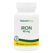 Natures Plus Συμπλήρωμα Χηλικού Σιδήρου Iron 40mg  90 tabs