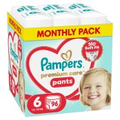 Pampers Premium Care Pants Πάνα Βρακάκι Μέγεθος 6 (13kg-19kg) 96 Πάνες &hellip;