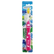 Gum Junior Monsters Παιδική Οδοντόβουρτσα 6+ Ετών σε Ροζ Χρώμα