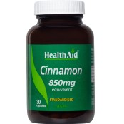 Κανέλα Cinnamon (850mg) Health Aid Caps 30 Τμχ