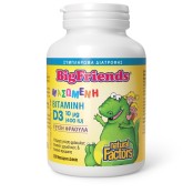 Natural Factors Big Friends Vitamin D3 10 mg 400IU Βιταμίνη D3 Μασώμεν …