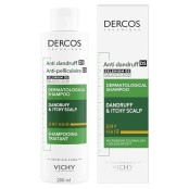 Αντιπιτυριδικό Σαμπουάν Για Ξηρά Μαλλιά Dercos Vichy 200 ml