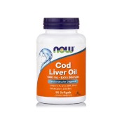 Φυσικό Μουρουνέλαιο 1000mg Cod Liver Oil Extra Stength  1000mg Now 90 softgels