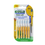 Μεσοδόντιο Βουρτσάκι 1.3mm Κίτρινο Trav-Ler Τapered 1514 1.3 mm Gum 6 &hellip;