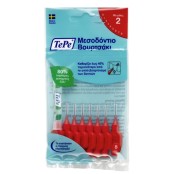 Μεσοδόντια 0,50mm Κόκκινα Interdental Brush Size 2 Tepe 8 Τμχ