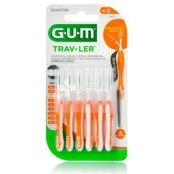 Μεσοδόντια Βουρτσάκια Πορτοκαλί 0.9mm Trav-ler Cylindrical 1412 Gum 6τ &hellip;
