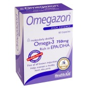 Ιχθυέλαιο Με Ωμέγα 3 Omegazon Omega 3 (750mg) Health Aid Caps 60 Τμχ