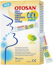 Otosan Gel Forte Τζελ για τον Ερεθισμένο Λαιμό 14 φακελίσκοι