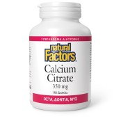 Natural Factors Calcium Citrate 350mg Κιτρικό Ασβέστιο για Οστά Δόντια &hellip;