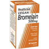Βρωμελαΐνη 500mg  Bromelain Health Aid 30 caps