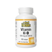 Natural Factors Vitamin K2 120μg & D3 1000IU Βιταμίνες D3&K2 για το Αν &hellip;