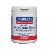Lamberts Ψευδάργυρος 15mg Zinc (as citrate) 90tabs