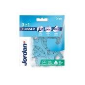 Jordan 3 in 1 Flosser Οδοντικό Νήμα με Λαβή 36τμχ