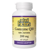 Natural Factors Coenzyme Q10 200mg Αντιοξειδωτικό για την Υγεία της Κα …