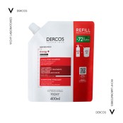 Vichy Dercos Energy+ Refill Δυναμωτικό Σαμπουάν κατά της Τριχόπτωσης με Aminexil και Νιασιναμίδη Οικολογική Συσκευασία 500ml
