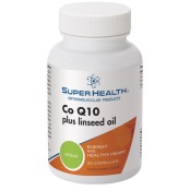 Super Health Co Q10 Plus Linseed Oil 50mg Συμπλήρωμα Διατροφής με Q10 &hellip;
