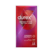Durex Sensitive Extra Lube Προφυλακτικά Πολύ Λεπτά με Έξτρα Λιπαντικό &hellip;