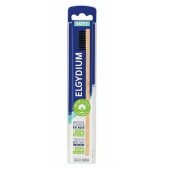 Elgydium Eco-Friendly Wood Οδοντόβουρτσα Ξύλινη Φιλική προς το Περιβάλλον Μαλακή με Μαύρες Ίνες