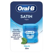 Oral B Satin Tape Οδοντικό Νήμα Κηρωμένο Γεύση μέντας 50m