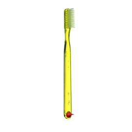 Gum Classic Toothbrush Soft Οδοντόβουρτσα Κλασσική με Θήκη Προστασίας σε Κίτρινο Χρώμα