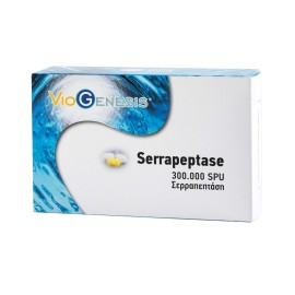 Σερραπεπτάση Serrapeptase 300.000 SPU VioGenesis 60 caps