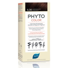 Phyto Color Kit Βαφή Μαλλιών 5.35 Καστανό Ανοιχτό Σοκολατί 50ml