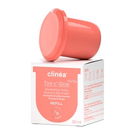 Clinea Ανταλλακτική Συσκευασία Gel Κρέμα Ενίσχυσης Λάμψης με Χρώμα Tint n’ Glow Iluminating Tinted Boosting Gel-Cream Refill 50ml