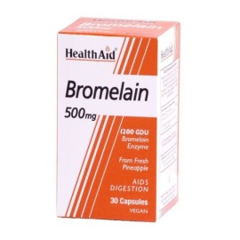 Βρωμελαΐνη 500mg  Bromelain Health Aid 30 caps