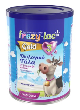 Βιολογικό Αγελαδινό Γάλα Σε Σκόνη Frezylac Gold 3 Frezyderm 400 gr
