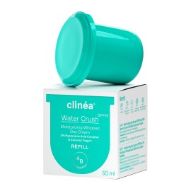 Clinea Ανταλλακτική Συσκευασία  Ενυδατική Κρέμα Ημέρας SPF 15 Water Crush Moisturizing Whipped Day Cream SPF 15 Refill 50ml