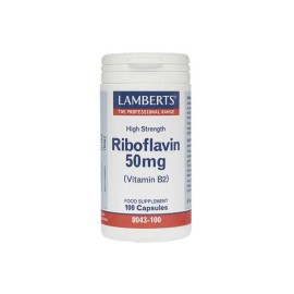 Lamberts Βιταμίνη B2 (Ριβοφλαβίνη) Riboflavin 50mg Vitamin B2 100caps