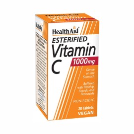 Βιταμίνη C 1000 mg  Εστεροποιημένη Μορφή με  Βιοφλαβονοειδή Esterified Vitamin C 1000mg Health Aid Tabs 30 Τμχ