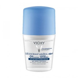Αποσμητικό Χωρίς Άλατα Αλουμινίου Deodorant Mineral 48h 0% Alcool  Roll-On Vichy 50 ml