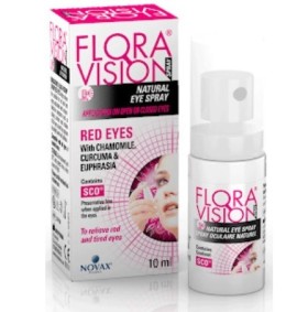 Novax Pharma Flora Vision Red Eyes Οφθαλμικό Spray για Ερεθισμένα Κόκκινα Μάτια 10ml