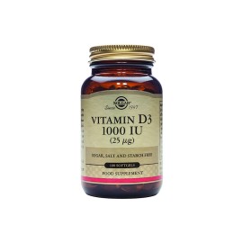 Solgar Βιταμίνη D3 1000IU 25 mg Vitamin D3 1000IU 25μg  100softgels