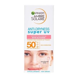 Garnier Ambre Solaire Ενυδατικό Αντηλιακό Προσώπου  Anti-Dryness Super UV SPF50+ 50ml
