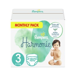 Pampers Harmonie Monthly Pack Πάνες Μέγεθος 3 (6-10 kg) 180 τμχ