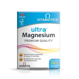 Vitabiotics Συμπλήρωμα Διατροφής Με Mαγνησίο Ultra Magnesium  60 caps