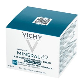 Vichy Mineral 89 Booster Ενυδάτωσης 72ωρών Κρέμα με Πλούσια Υφή 50ml