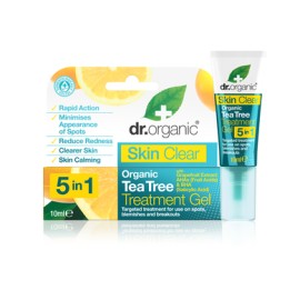 Τζελ Γρήγορης Απορρόφησης για Λιπαρές Επιδερμίδες  Skin Clear Organic Tea Tree Treatment Gel Dr. Organic 10ml