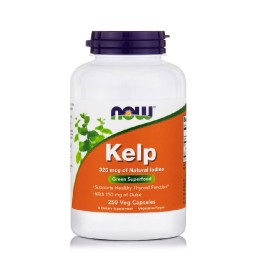 Συμπλήρωμα Διατροφής Για Υγεία Θυροειδούς Αδένα Kelp 325mcg Iodine/Dulse Now 250 v.caps