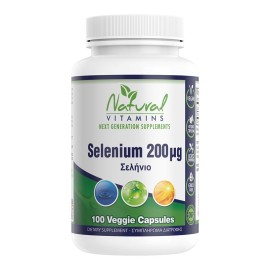Natural Vitamins Σελήνιο 200μg Selenium 200μg 100vcaps