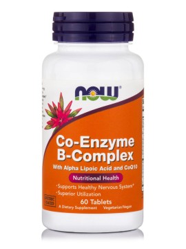 Σύμπλεγμα Βιταμινών Β με Λιποϊκό Οξύ  Co-Enzyme B Complex with Lipoic Acid Now 60 tabs