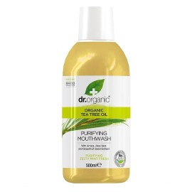 Στοματικό διάλυμα με Βιολογικό Τεϊόδεντρο Organic Tea Tree Oil Dr. Organic 500 ml