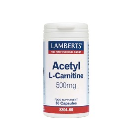 Lamberts Acetyl L-Carnitine 500 mg Ακέτυλο L-καρνιτίνη  60caps
