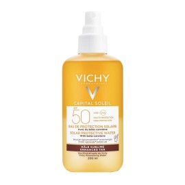 Αντηλιακό Νερό Προστασίας για Μαύρισμα Ideal Soleil Solar Protective Water SPF50 Vichy 200 ml